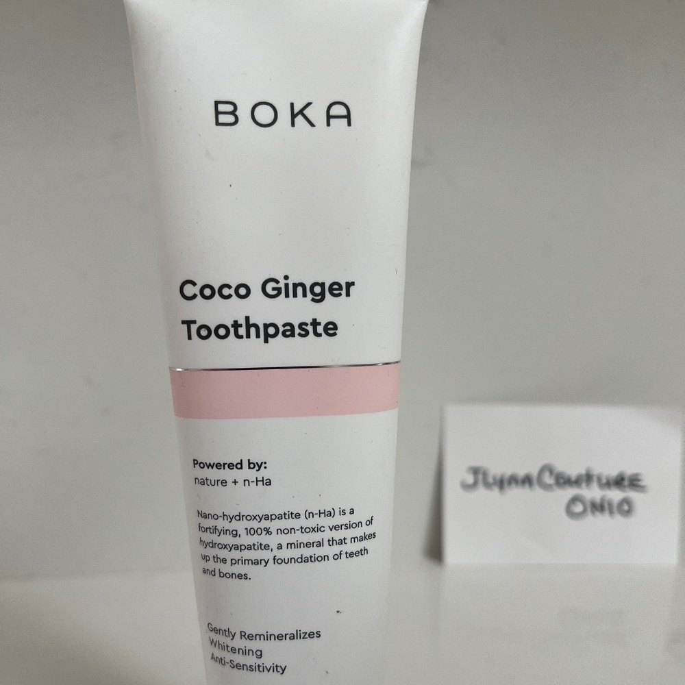 Boka Coco Ginger Natural Toothpaste,Nano-hydroxyapatite for strong teeth whiten